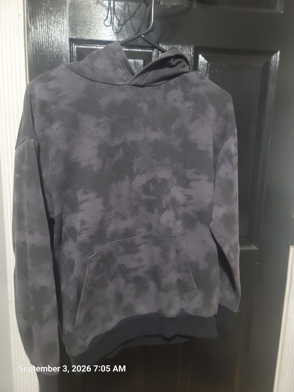 H&M Gray & Black Tie-Dye Kids Hoodie
